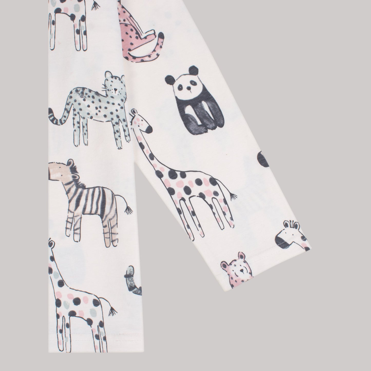 100% Cotton, Animal Cartoon Design Coord Set – Stretchable & Comfortable Kids Outfit