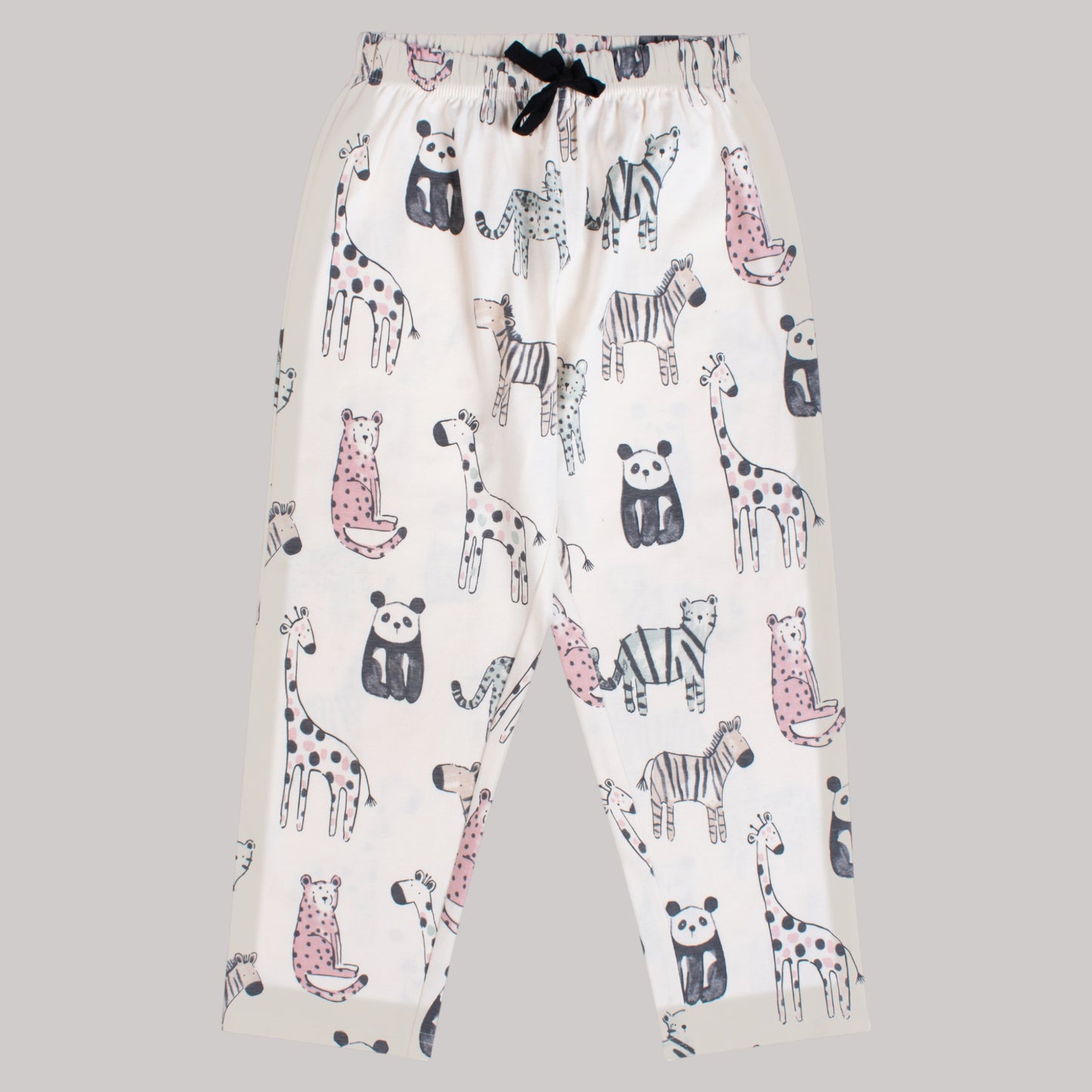 100% Cotton, Animal Cartoon Design Coord Set – Stretchable & Comfortable Kids Outfit