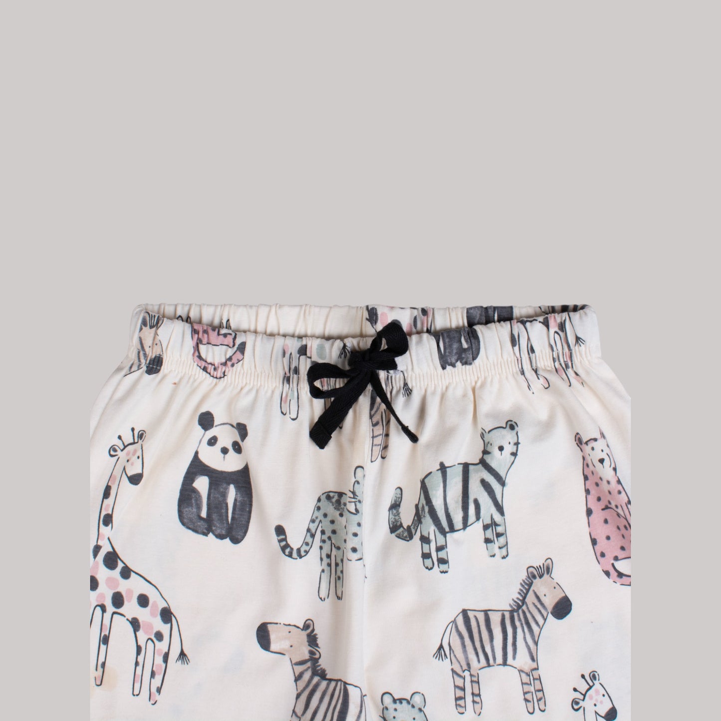 100% Cotton, Animal Cartoon Design Coord Set – Stretchable & Comfortable Kids Outfit