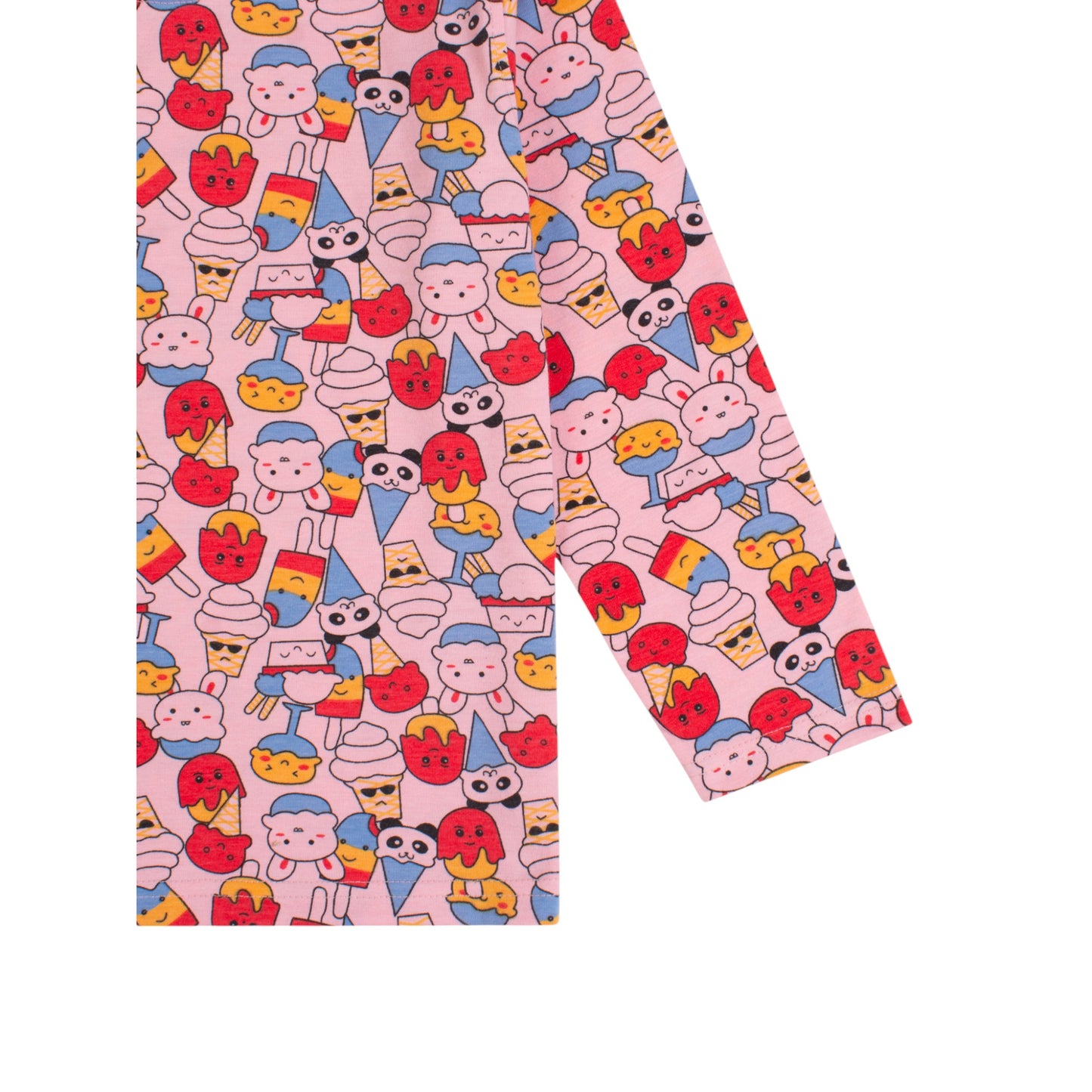 100% Cotton Ice Cream Design Coord Set – Stretchable & Comfortable Kids Outfit