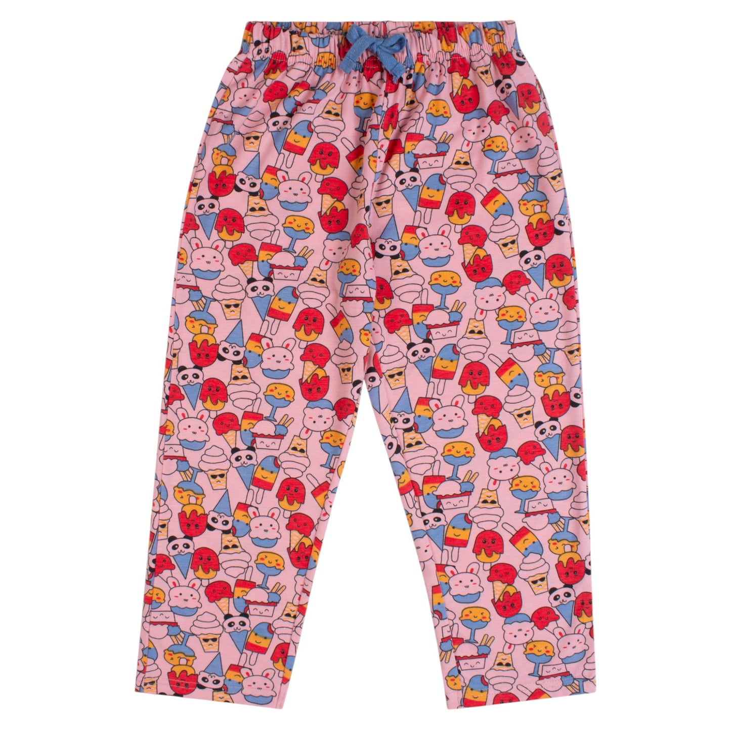 100% Cotton Ice Cream Design Coord Set – Stretchable & Comfortable Kids Outfit