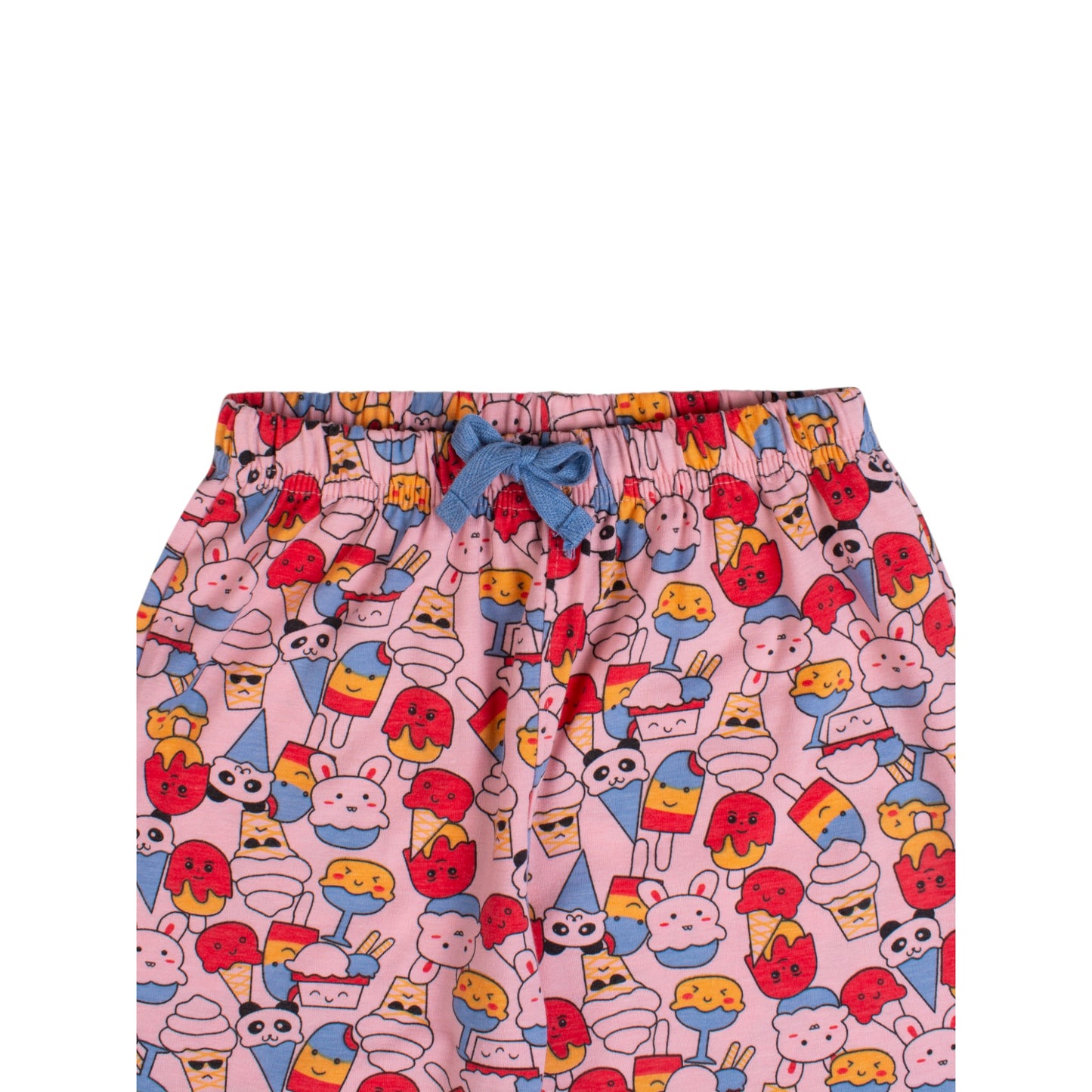 100% Cotton Ice Cream Design Coord Set – Stretchable & Comfortable Kids Outfit