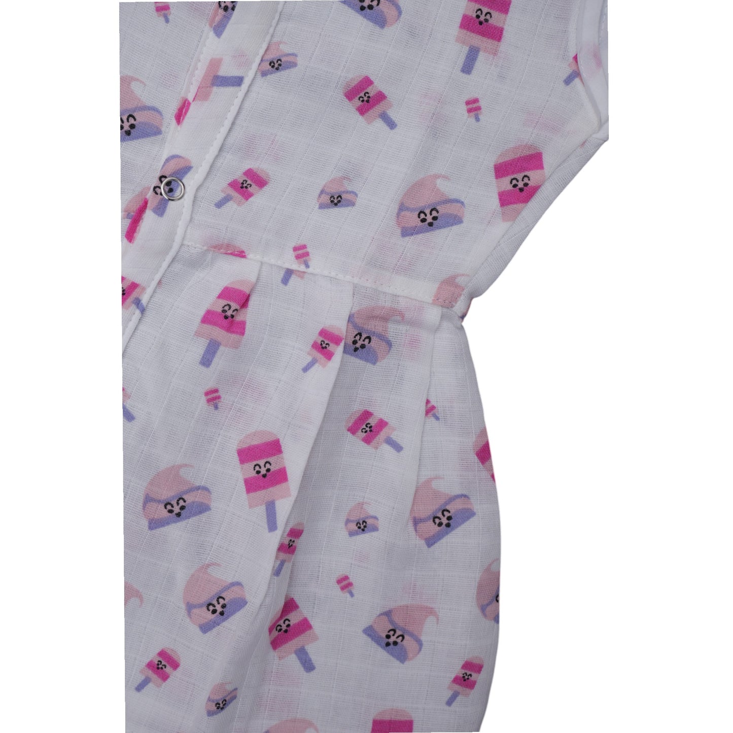 Muslin Cotton Baby Frock – Soft, Breathable Summer Wear for 0 to 12 Months