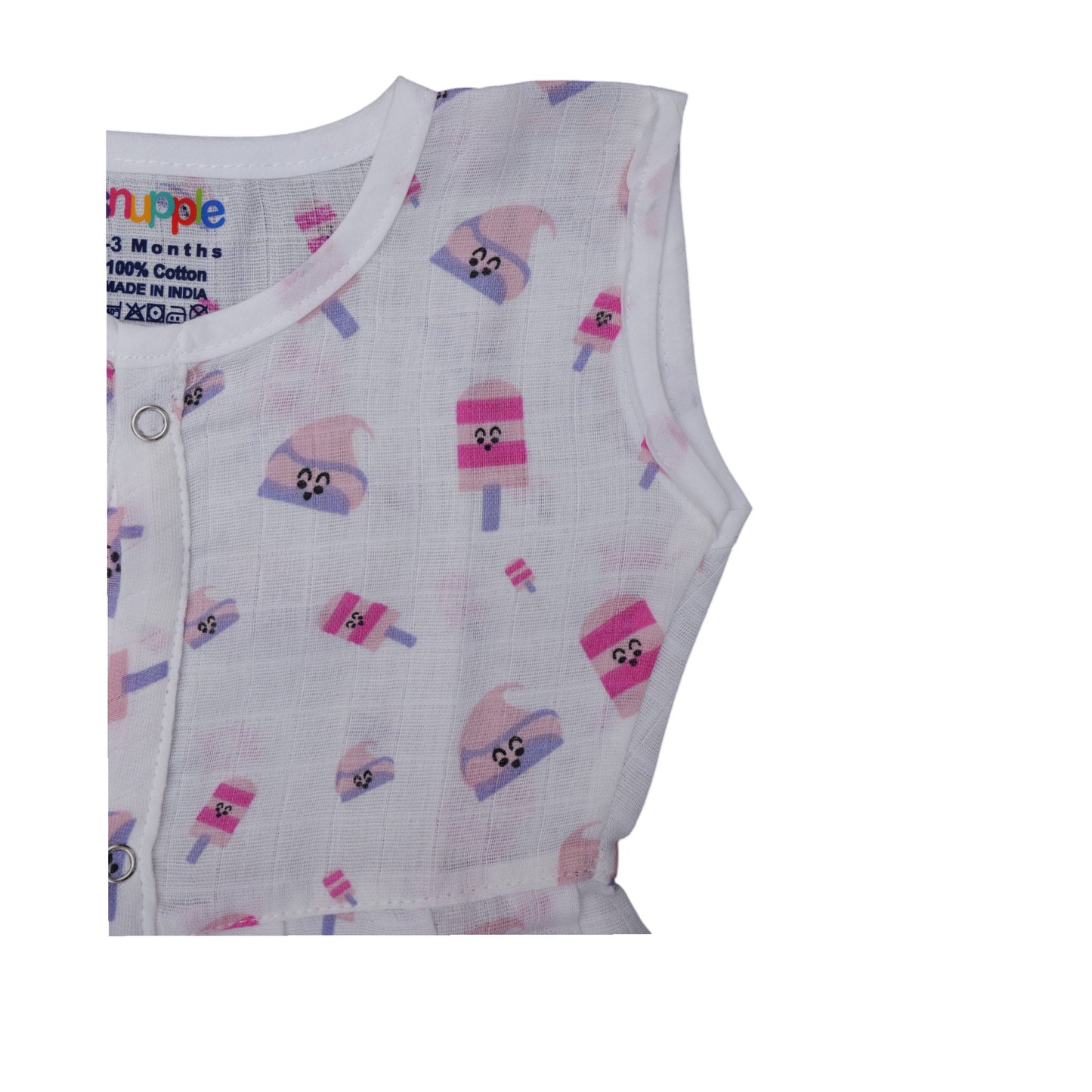 Muslin Cotton Baby Frock – Soft, Breathable Summer Wear for 0 to 12 Months