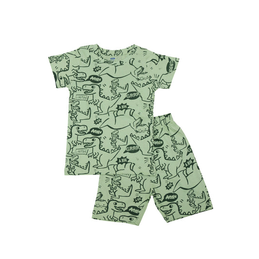 100% Cotton Cartoon Design Coord Set –  Comfortable Kids Outfit