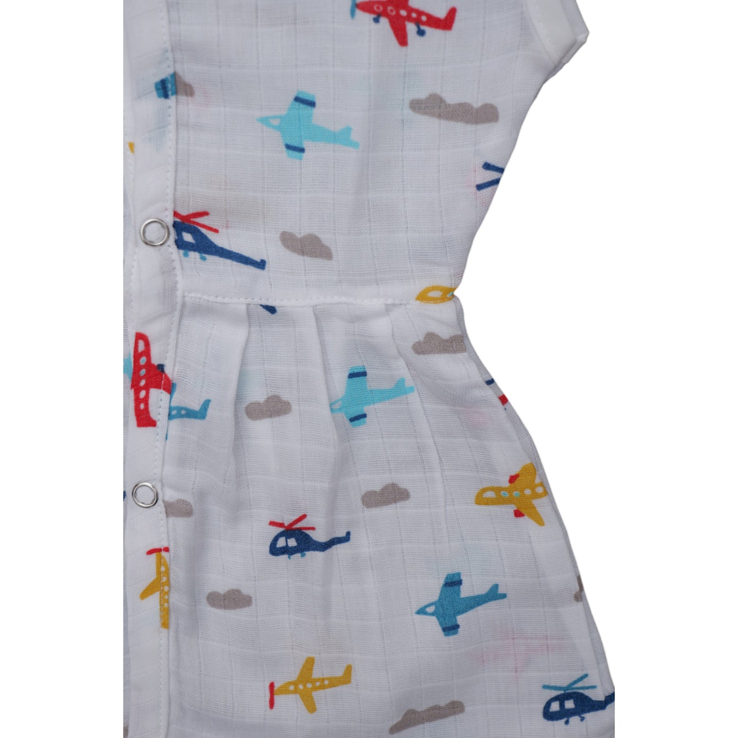 Muslin Cotton Baby Frock – Soft, Breathable Summer Wear for 0 to 12 Months (Cartoon)